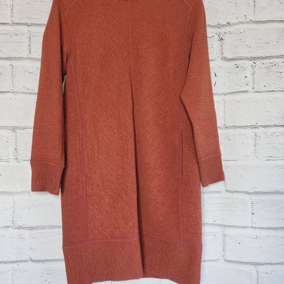 Lululemon Womens Rustic Clay Textured On Repeat Sweater Dress No Collar Size 6 - Picture 5 of 15